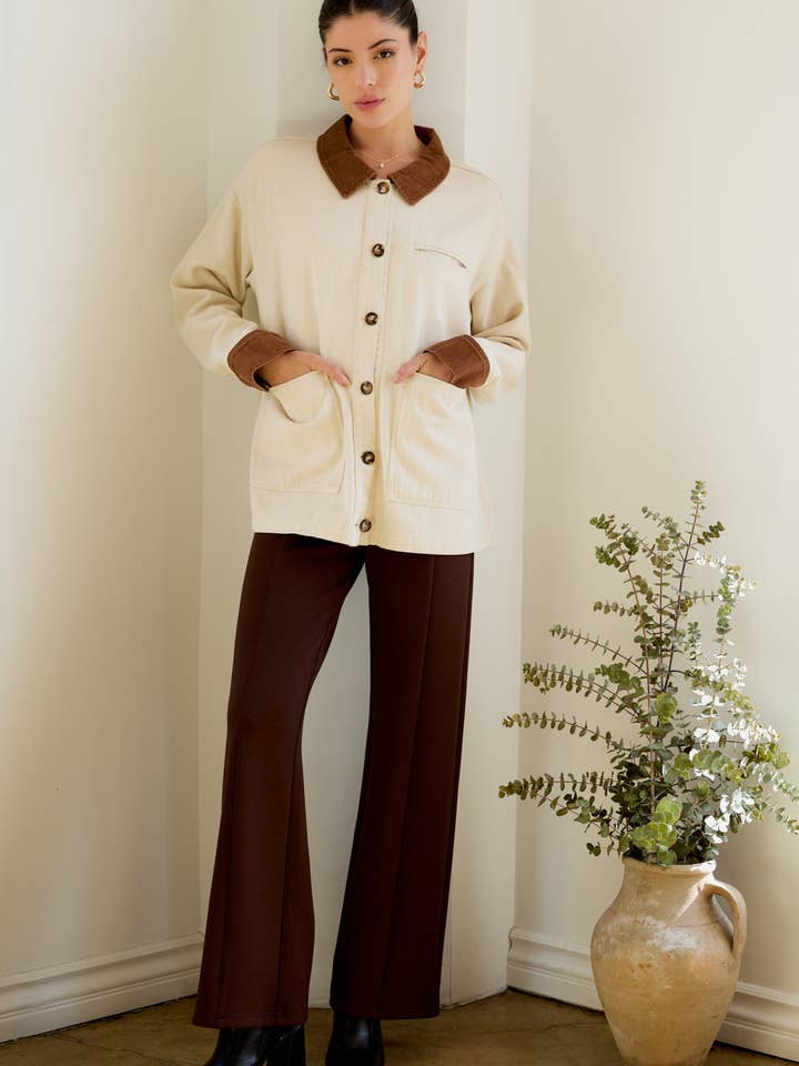 Sunday Edition by LE LIS - Wholesale Jacket - Women's - BUTTON DOWN BARN JACKET17
