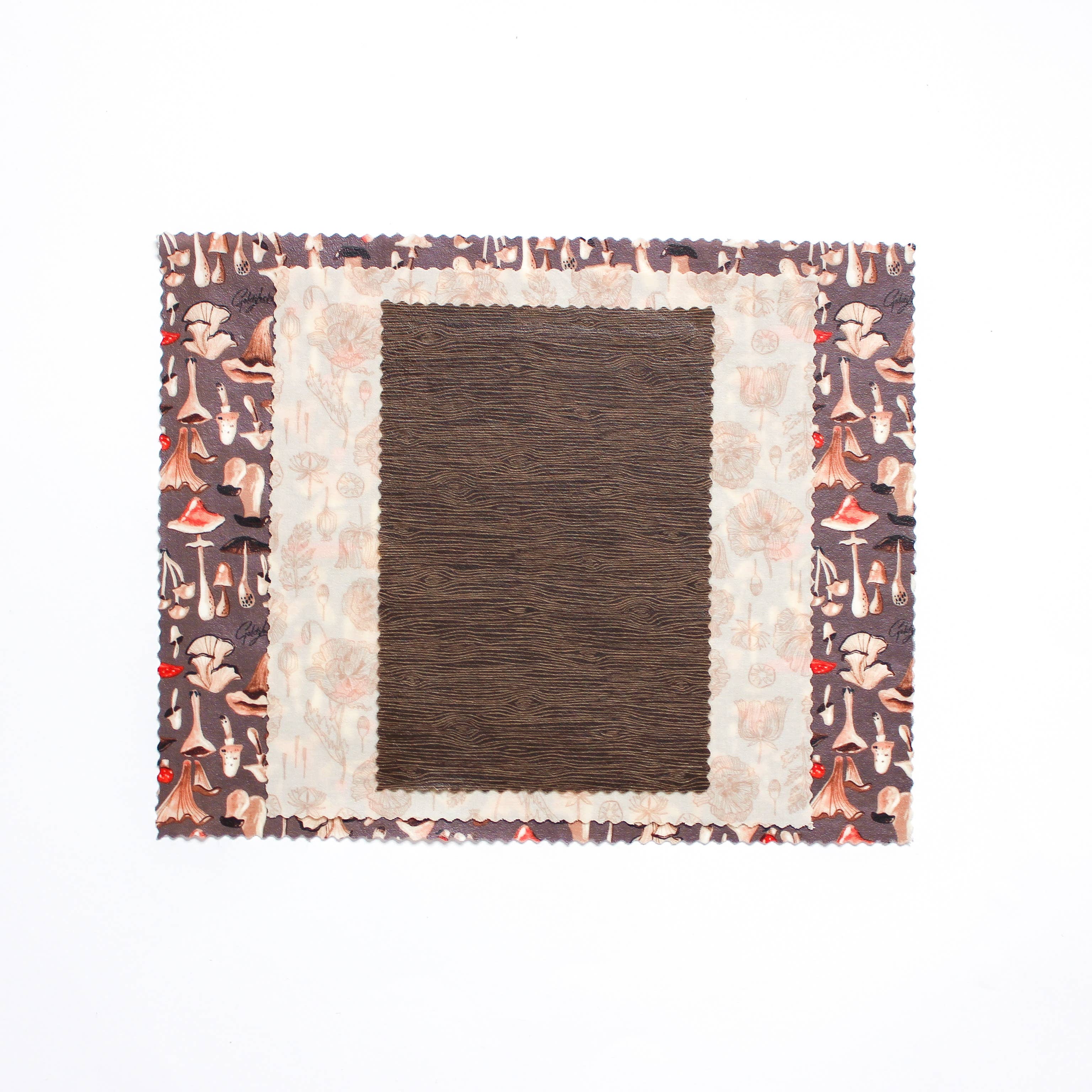 Goldilocks Goods – wholesale Livsmedelsförvaring omslag/väska – Återanvändbara Bivax Food Wraps: Svampar Set om 34