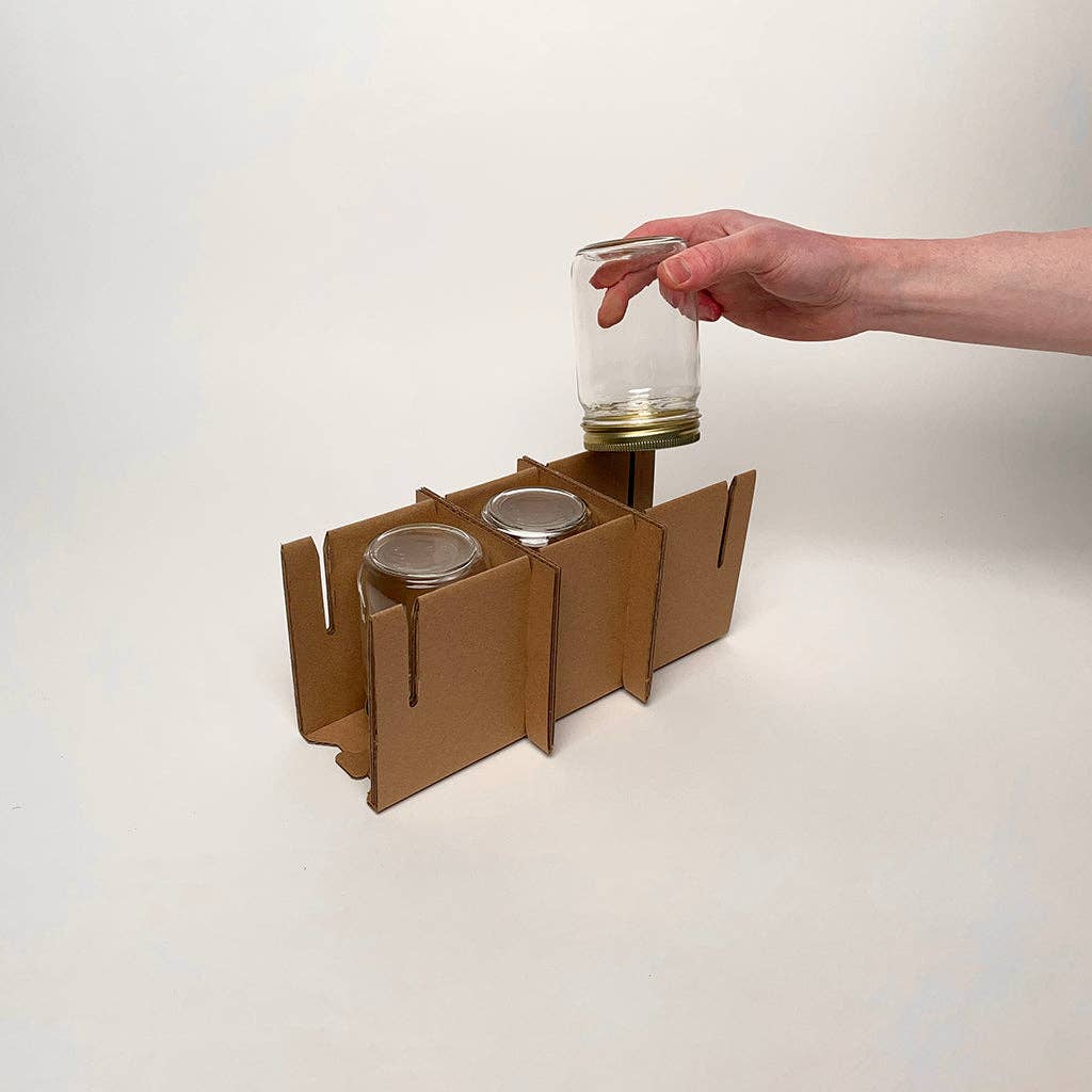 Flush Packaging - Vente Coffrets cadeaux - Boîte d'expédition 3-Pack pour bocaux de 12 oz™2