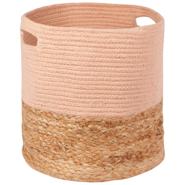 Danica Heirloom - Wholesale Basket - Nectar Block Large Cotton Jute Basket