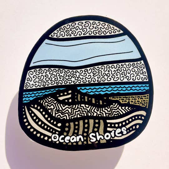 Vinylsticker Ocean Shores Jetty voor wholesale door Evergreen Adventures