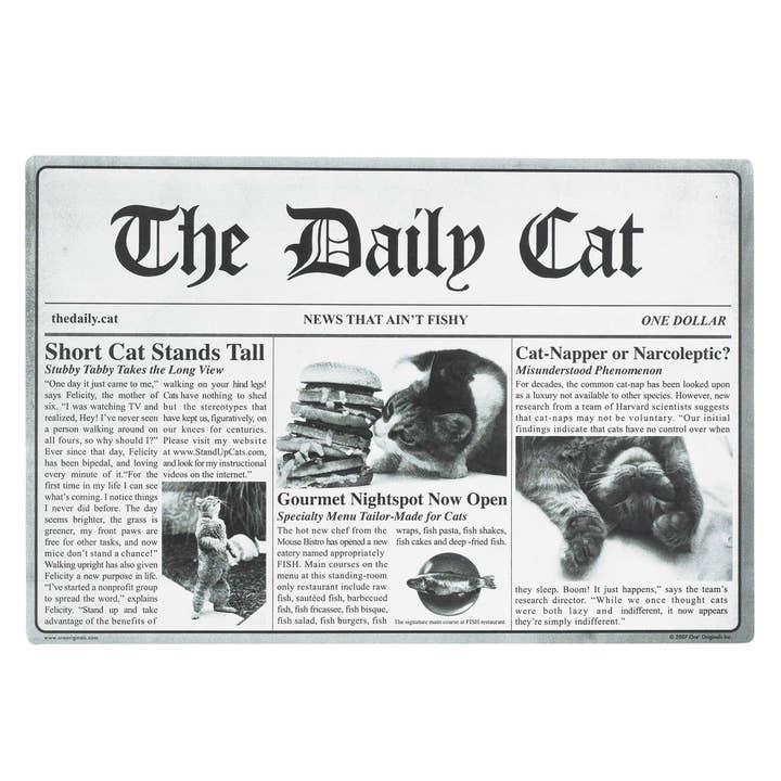 Speckle and Spot by Ore’ Originals - Wholesale Placemat - Pet Placemat | The Daily Cat