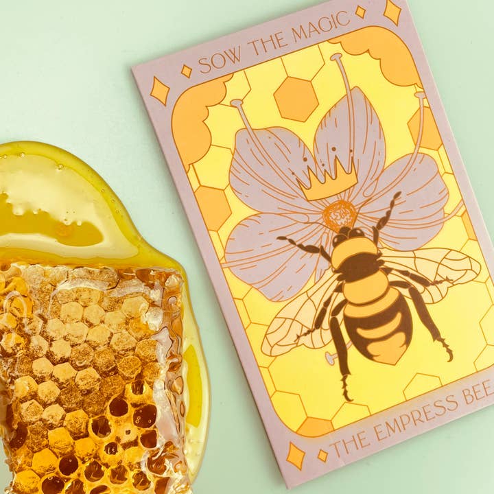 Sow the Magic - Venta al por mayor Semillas de plantas - Paquete de semillas de regalo The Empress Bee Tarot Garden +