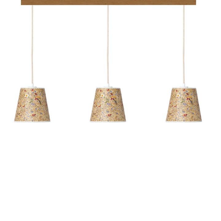 Conjunto de 3 luminárias pendentes Almwiese com cúpula de prado alpino por atacado de LeuchtNatur GmbH