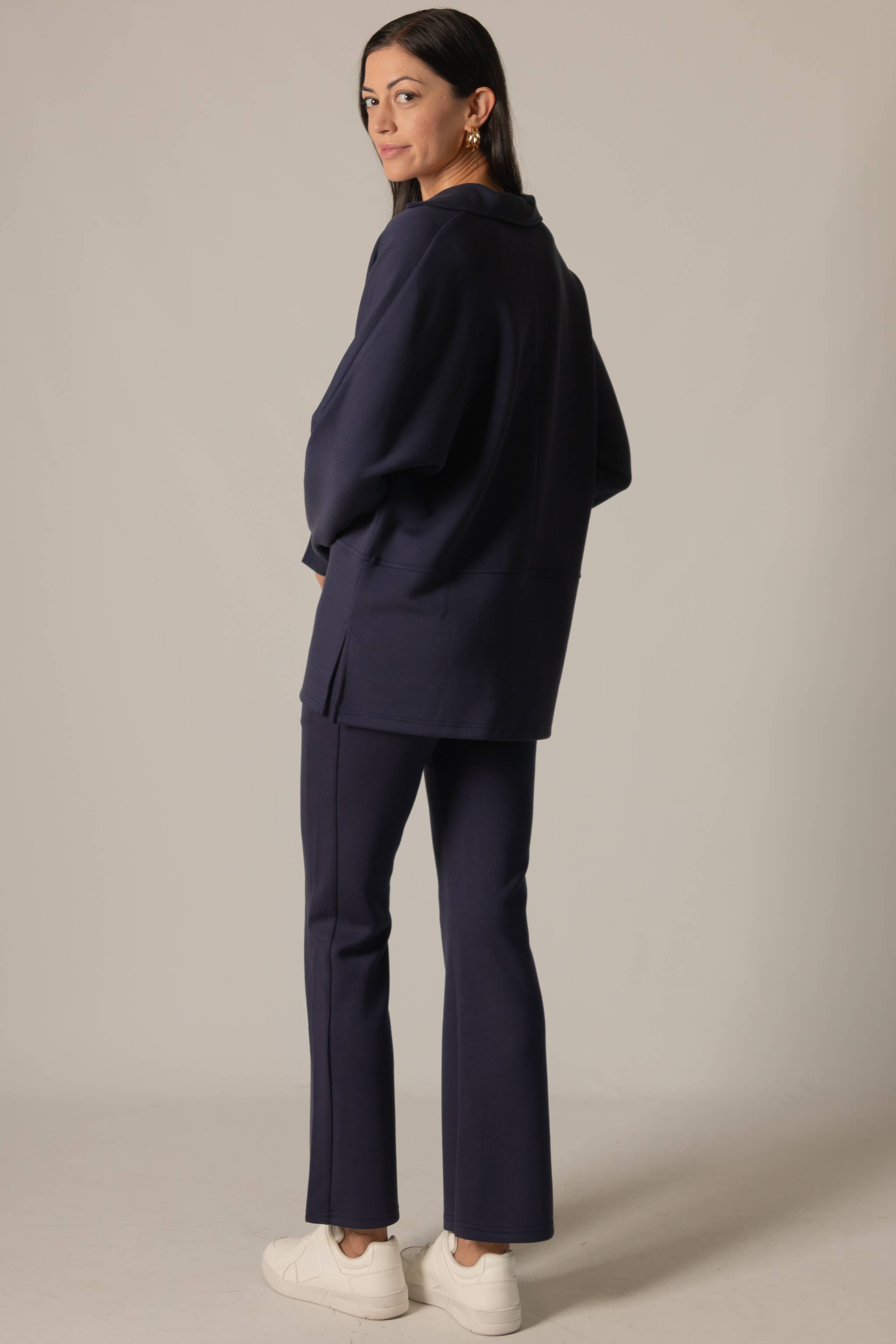 P. CILL - Wholesale T-Shirt - Women's - P. CILL Butter Modal Collared Long Sleeve Top12