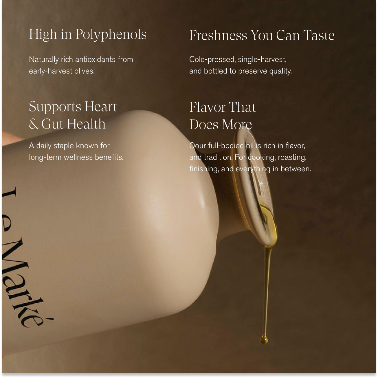 Le Marké - Wholesale Olive Oil - Organic Extra Virgin Olive Oil | Single-Harvest / Case3