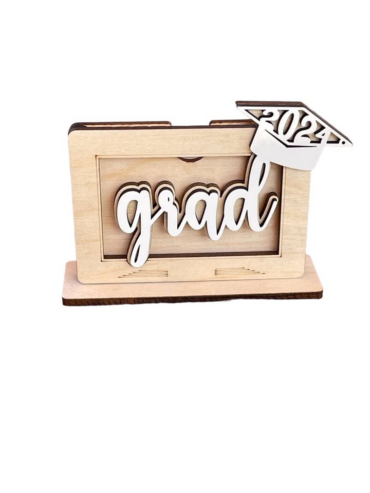 Handgemaakte houten cadeaukaarthouder voor diploma-uitreiking - Grad voor wholesale door Deer Custom Designs