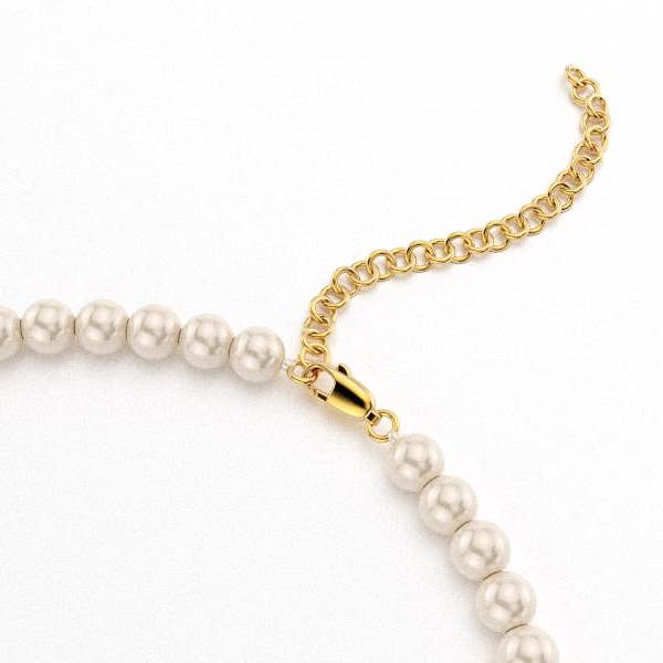 Shawn Paul - Vendita all'ingrosso Collana con ciondolo/pendaglio - Collana di perle Alpha Delta Pi Sorority Purity