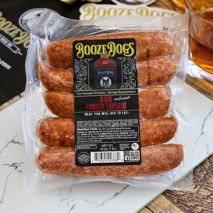 Booze Dogs - Wholesale Sausage - Rum Sausage (Bratwurst)