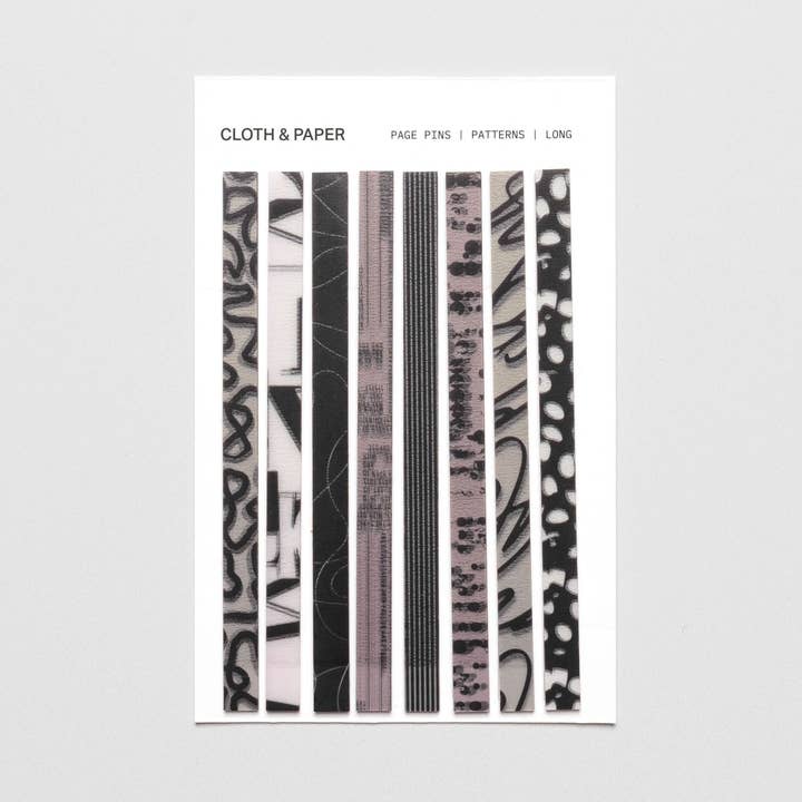 Patterns Page Pins | Long for wholesale on Faire