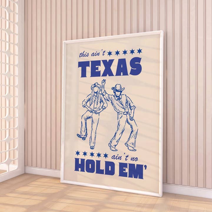 Impressão Texas Hold Em' por atacado de Moonshine Prints