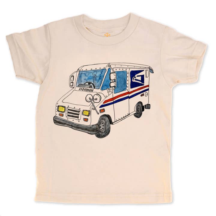 Mail Truck - Kids Organic Tee/Long Sleeve for wholesale by orangeheat