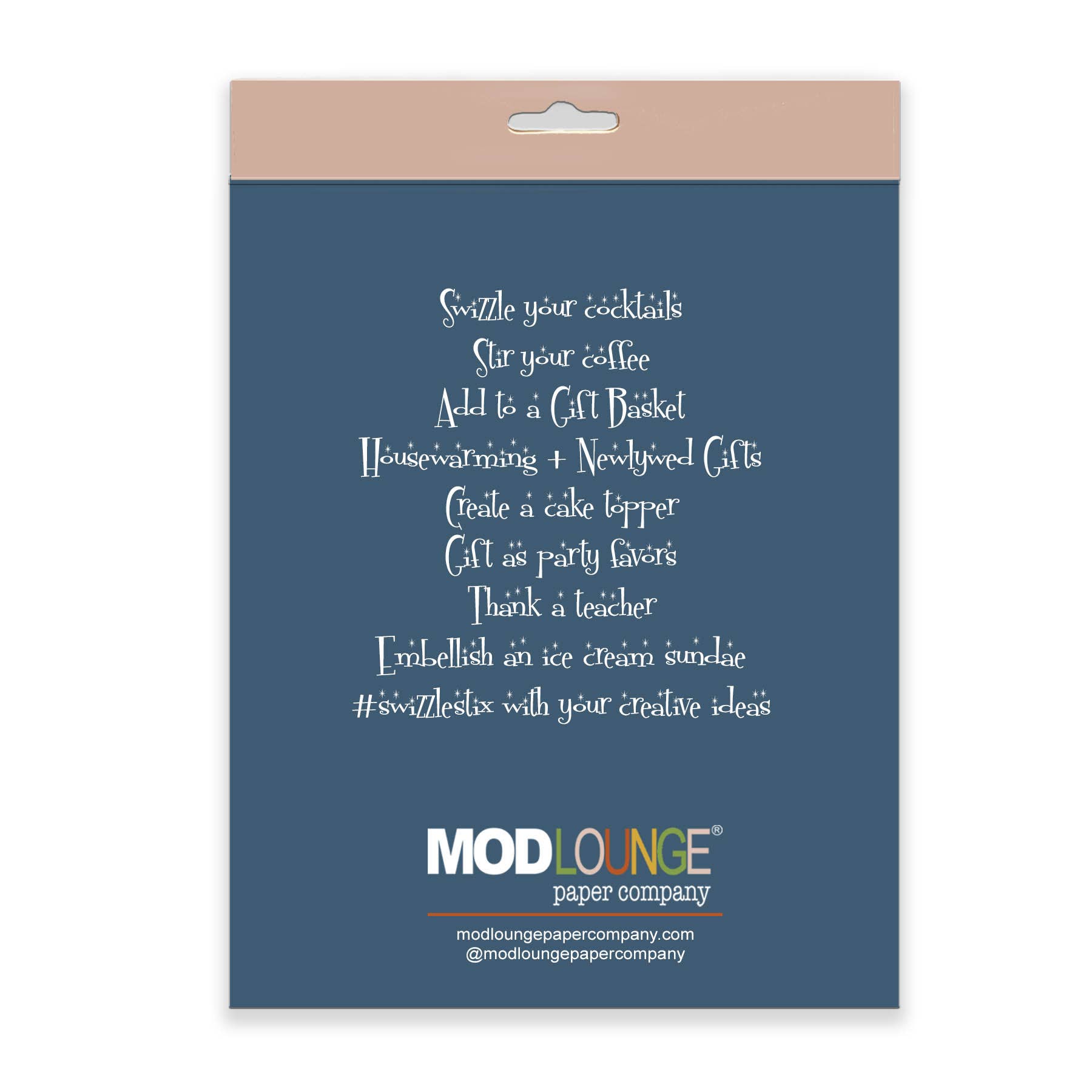 Mod Lounge Paper Company - Wholesale Drink Stirrer - Mid Century Swanky Shapes Beverage Mixing Swizzle Stix4