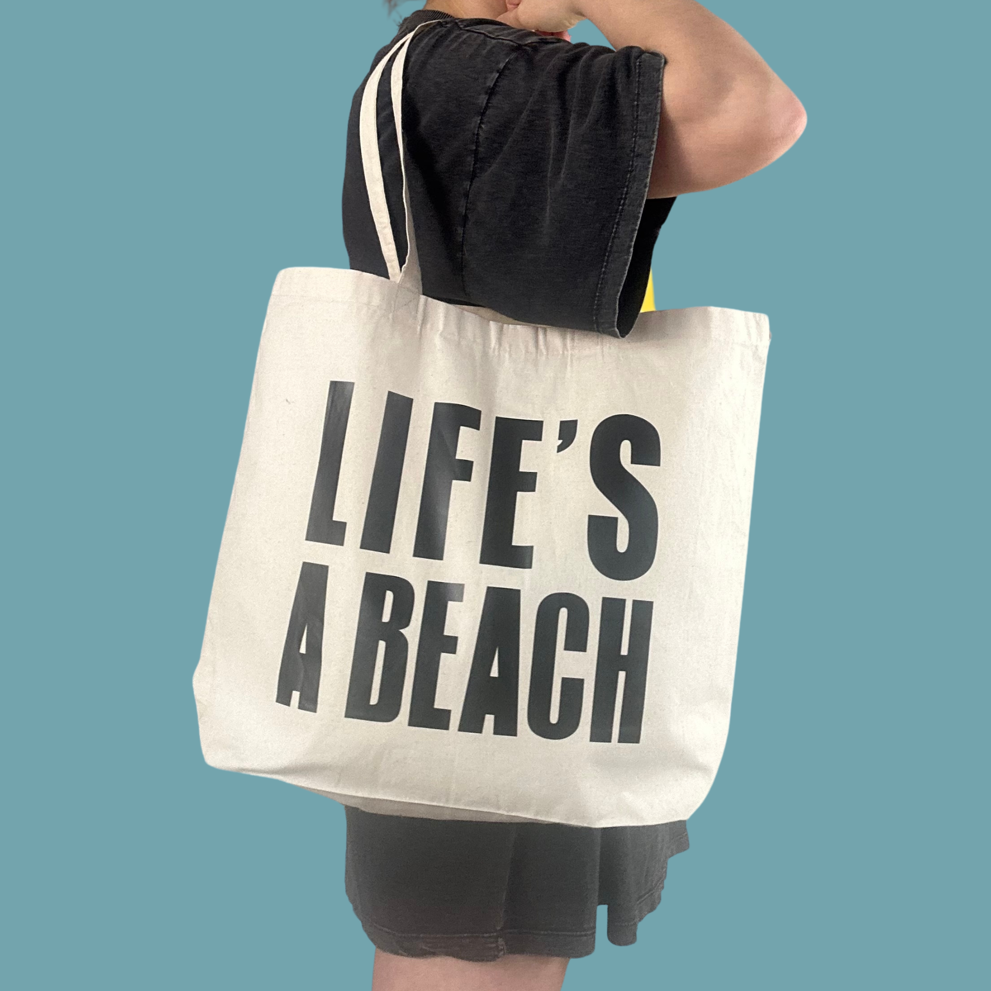 the Cornish studio - Wholesale Tote Bag - Women's -  Life's a beach  Boxy tote - Original2