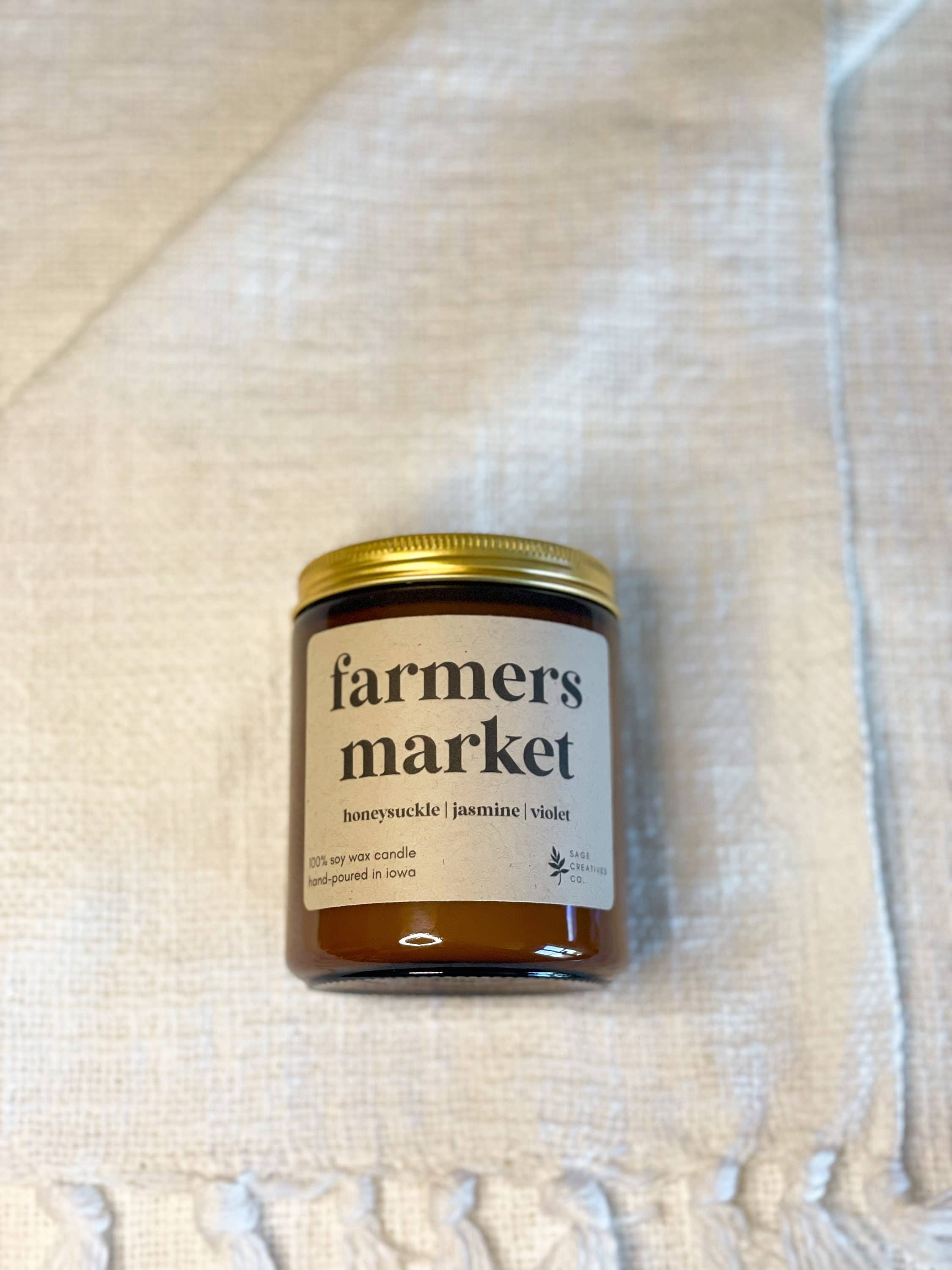 Sage Candle Co. - Wholesale Jar/Filled Candle - Farmers Market - 100% Soy Wax Candle5