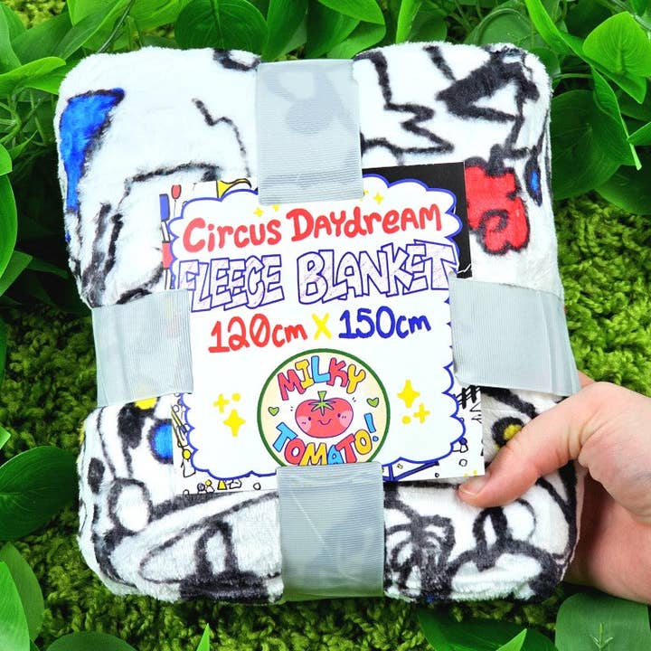 Circus Daydream Throw Blanket for wholesale by Milky Tomato