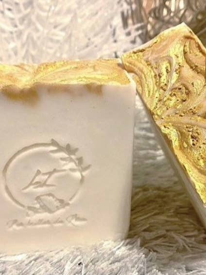 DOUCEUR D'OR | Jabón artesanal 100 % manteca de karité para venta al por mayor de Les Bulles de Lisa