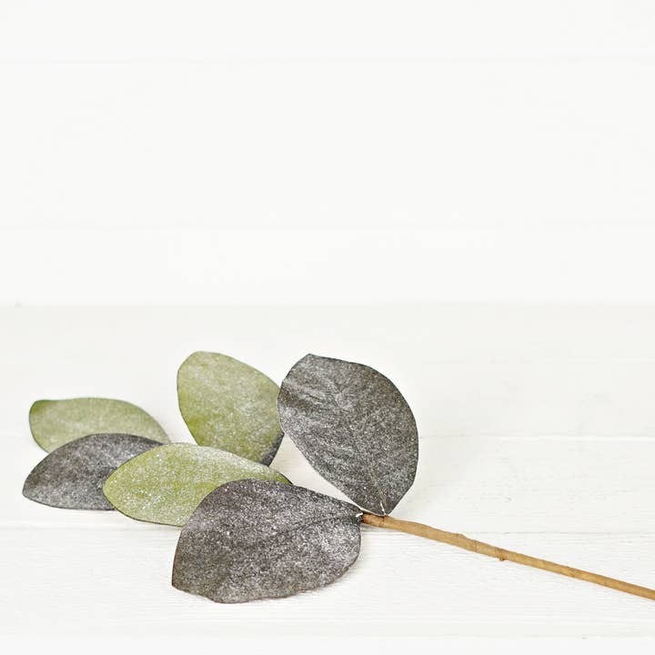 Impressive Enterprises, Inc. - Wholesale Christmas Decoration - ISB73135- 20in Vintage Glitter Magnolia Leaves pick1