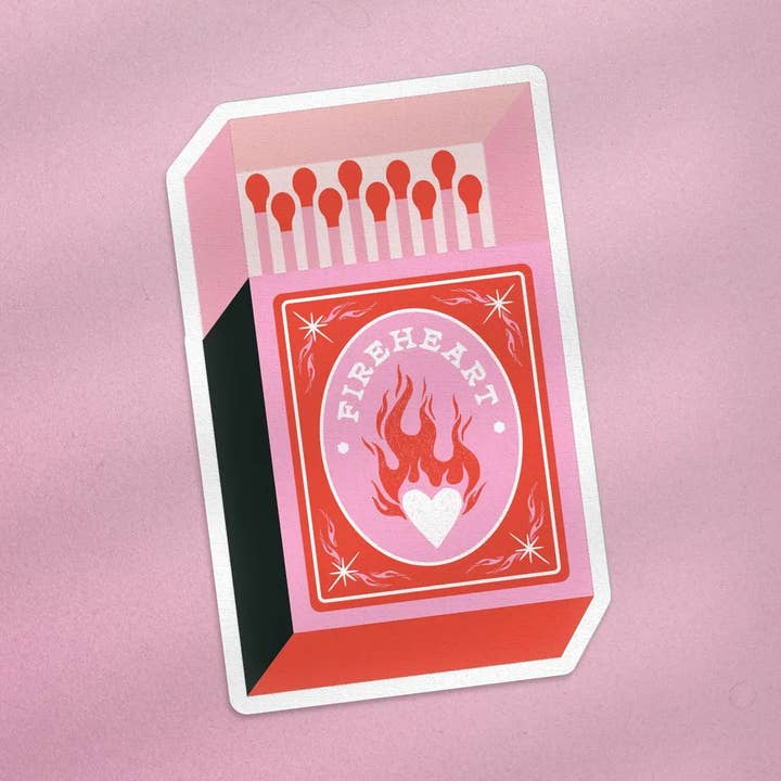 Adesivo Kindle Fireheart Matchbox Throne of Glass, TOG per la vendita all'ingrosso da parte di Good Girls Book Club