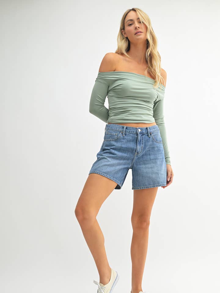 BH205N - MD - Lightweight Short for wholesale by JUST BLACK DENIM