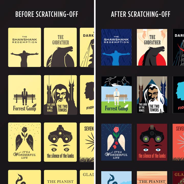 The Raccoon Society - Wholesale Poster - Official IMDb Top 100 Movies Scratch-off Poster3