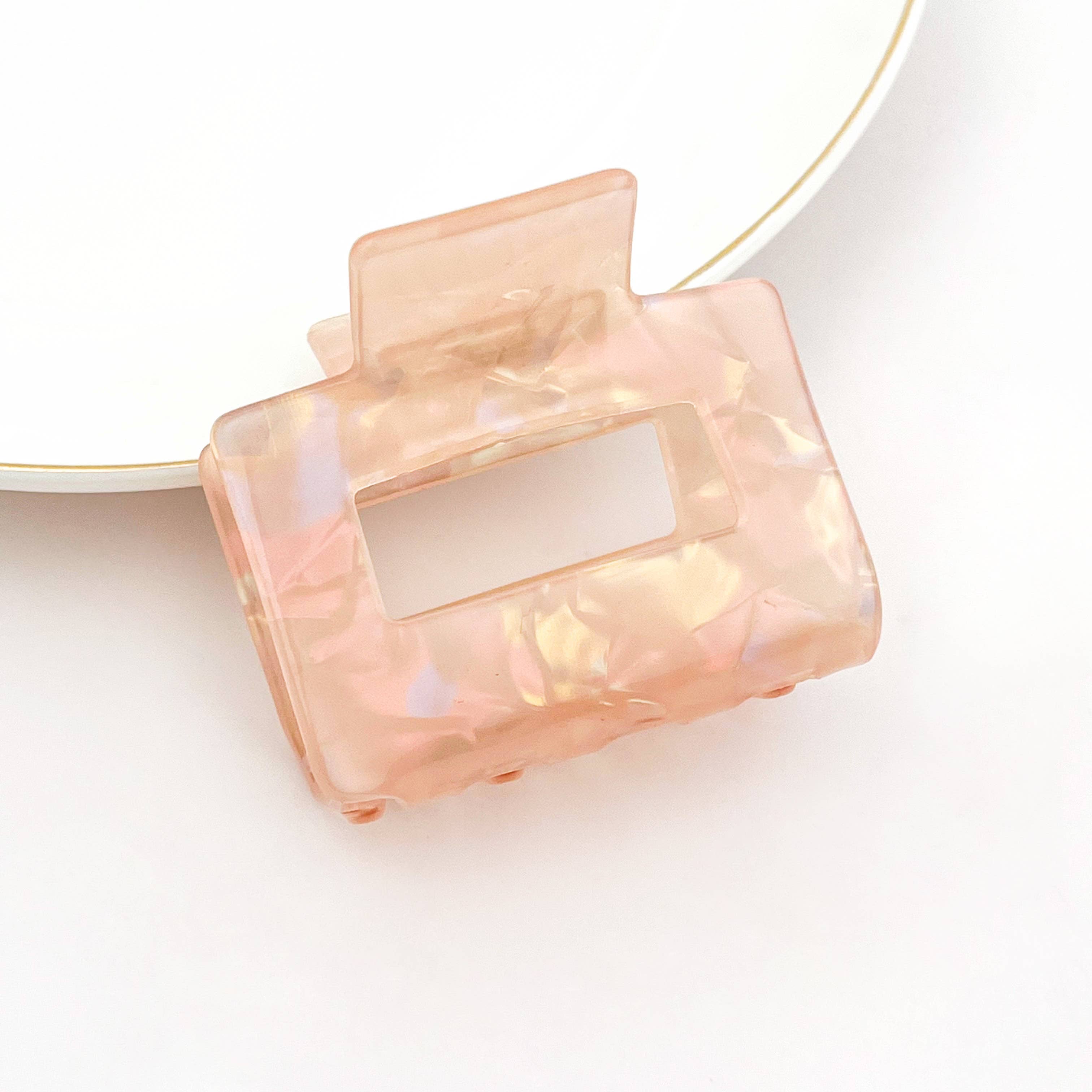 mildstyles - Vendita all'ingrosso Fermaglio per capelli - Donna - Clip a artiglio quadrato medio cavo – Stile geometrico moderno7