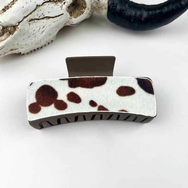 mildstyles - Wholesale Hair Clip - Women's - Western cowboy vintage leather hair claw clip