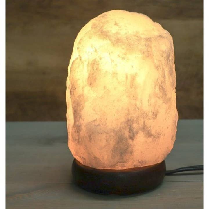 Himalayan Secrets Canada - Wholesale Salt Lamp - Natural WHITE Himalayan Salt Lamp - 6-8 Lbs