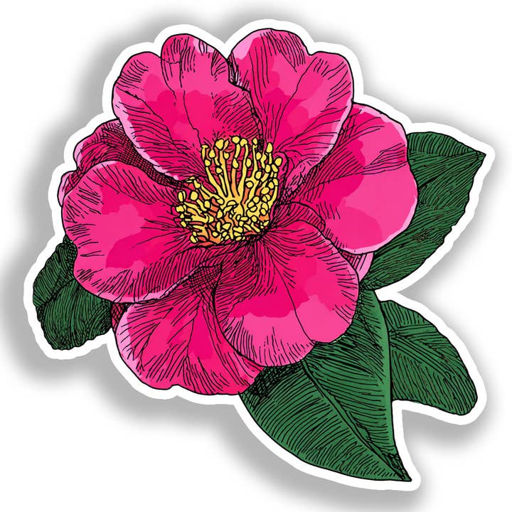 Kameliablomma Dekal Klistermärke # A018896 för wholesale av Yoonek Graphics