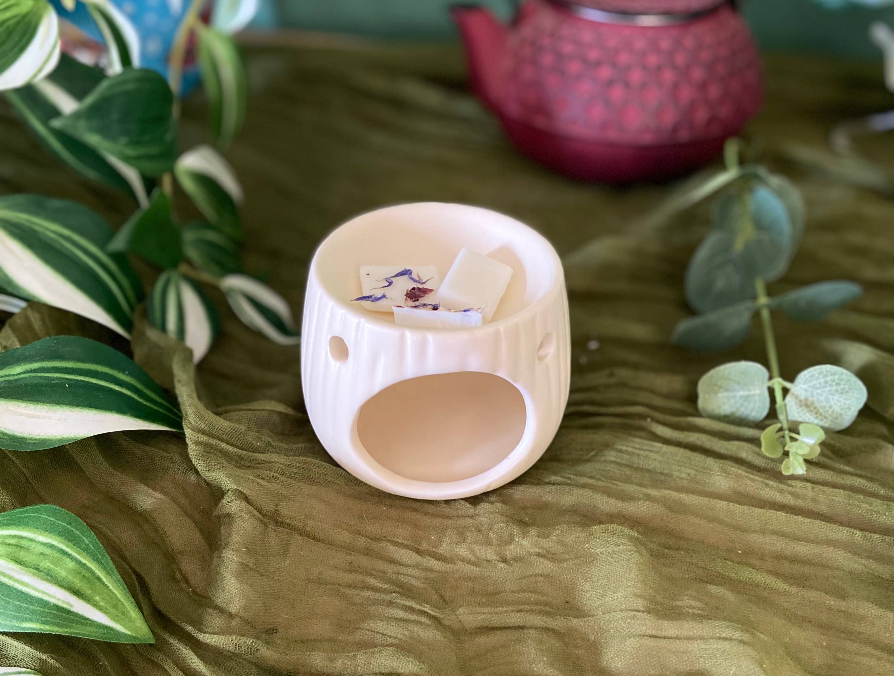 Lilium Blanc - Vente Fondants - Fondant parfumé Fleur d'oranger, Cire de Soja et pétales1