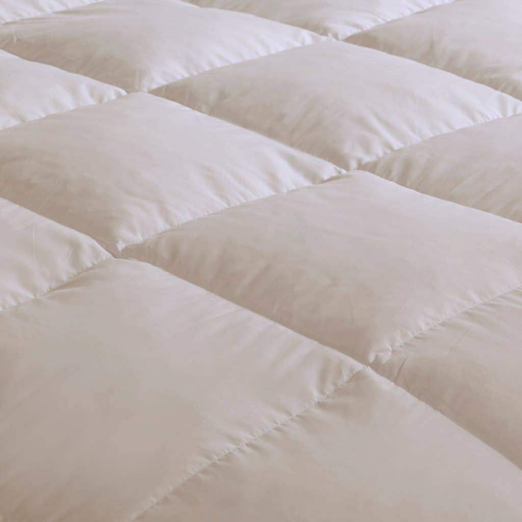 Olliix - Wholesale Down Comforter - Quilted Goose Feather and Down Oversize Comforter, Cream8