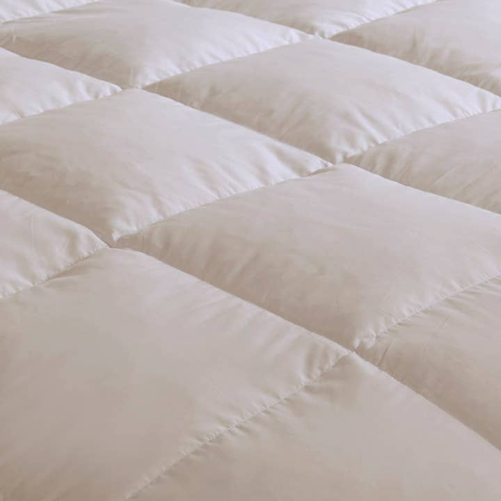 Olliix - Wholesale Down Comforter - Quilted Goose Feather and Down Oversize Comforter, Cream8