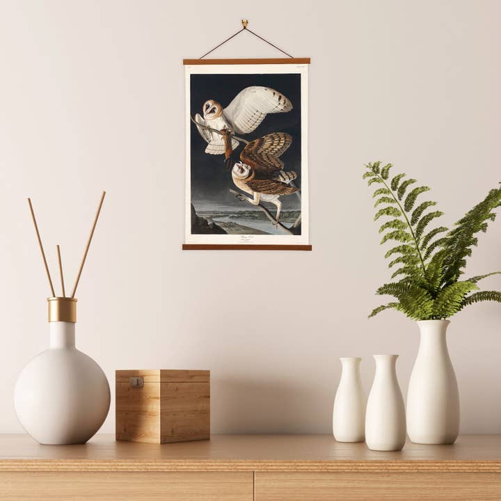 Vintage Banners - Wholesale Art Print - Barn Owl - John James Audubon - Framed Wall Art