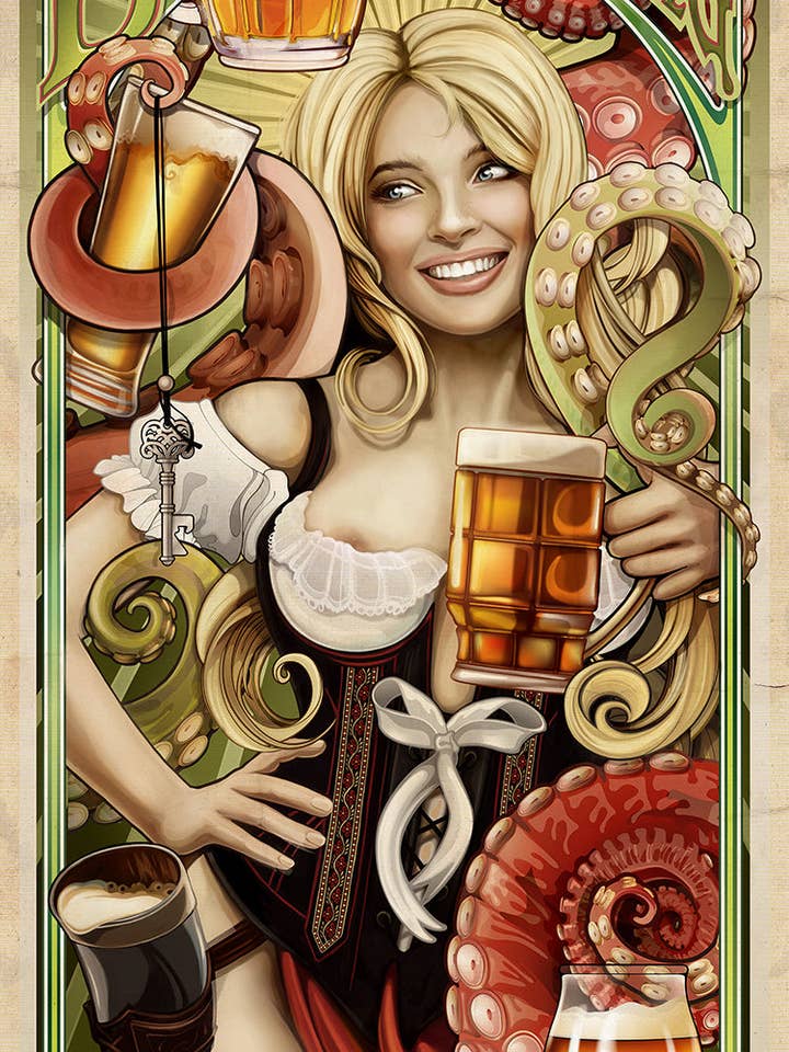 "Beer Cthulhu" for wholesale by Echo Chernik