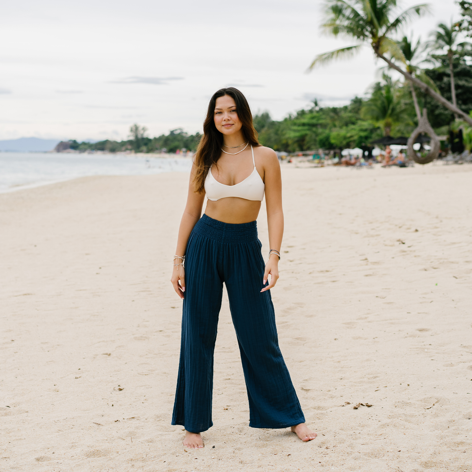 Lotus and Luna - Wholesale Broek - Dames - Pacific katoenen broek met wijde pijpen10