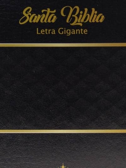 Santa Biblia Manual Letra Gigante Imitación Piel, Negra 14 p for wholesale by Giron Spanish Books