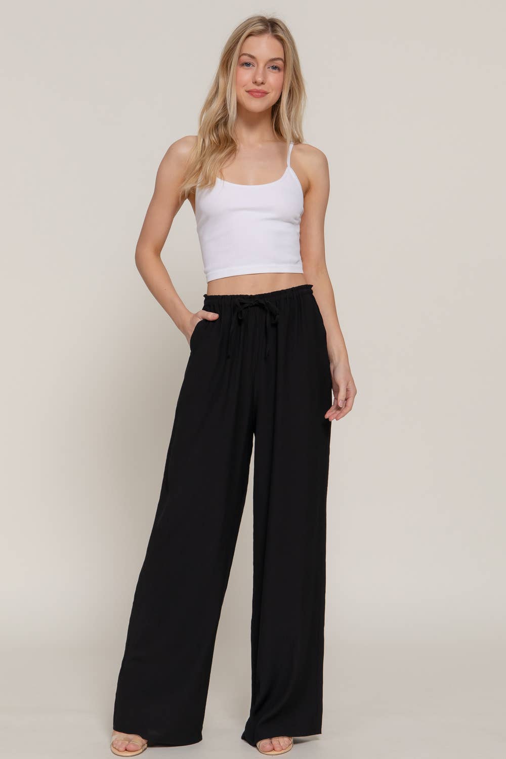 Active Basic | Active USA – wholesale Byxor - Dam – Byxor med resårmidja och justerbar snodd, vida och luftiga3