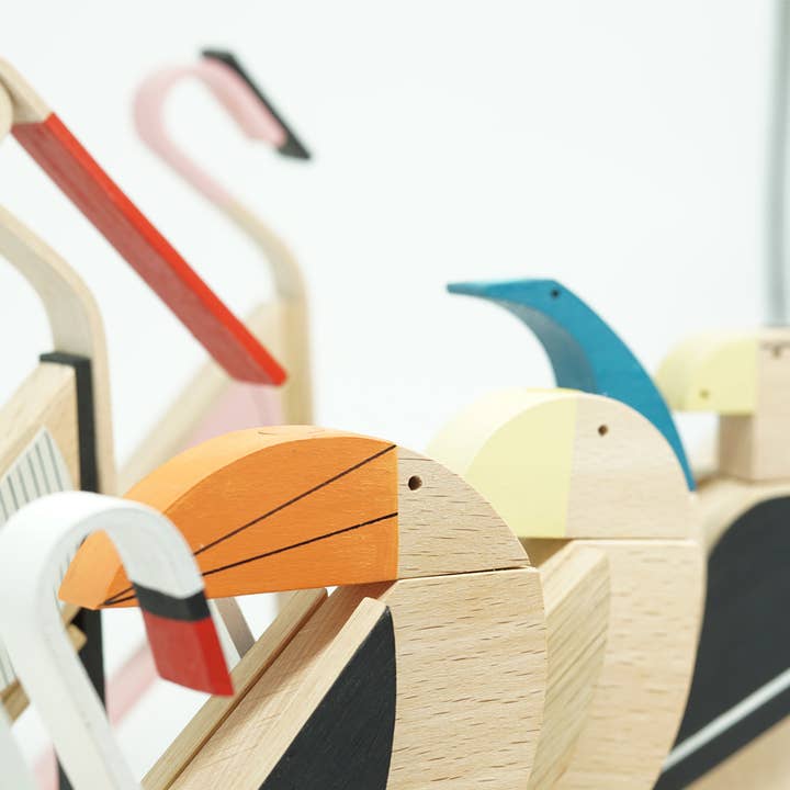 ESNAF TOYS - Wholesale Wood Toy - Kids - Wooden Toucan Decor – Handmade Magnetic Bird Gift6
