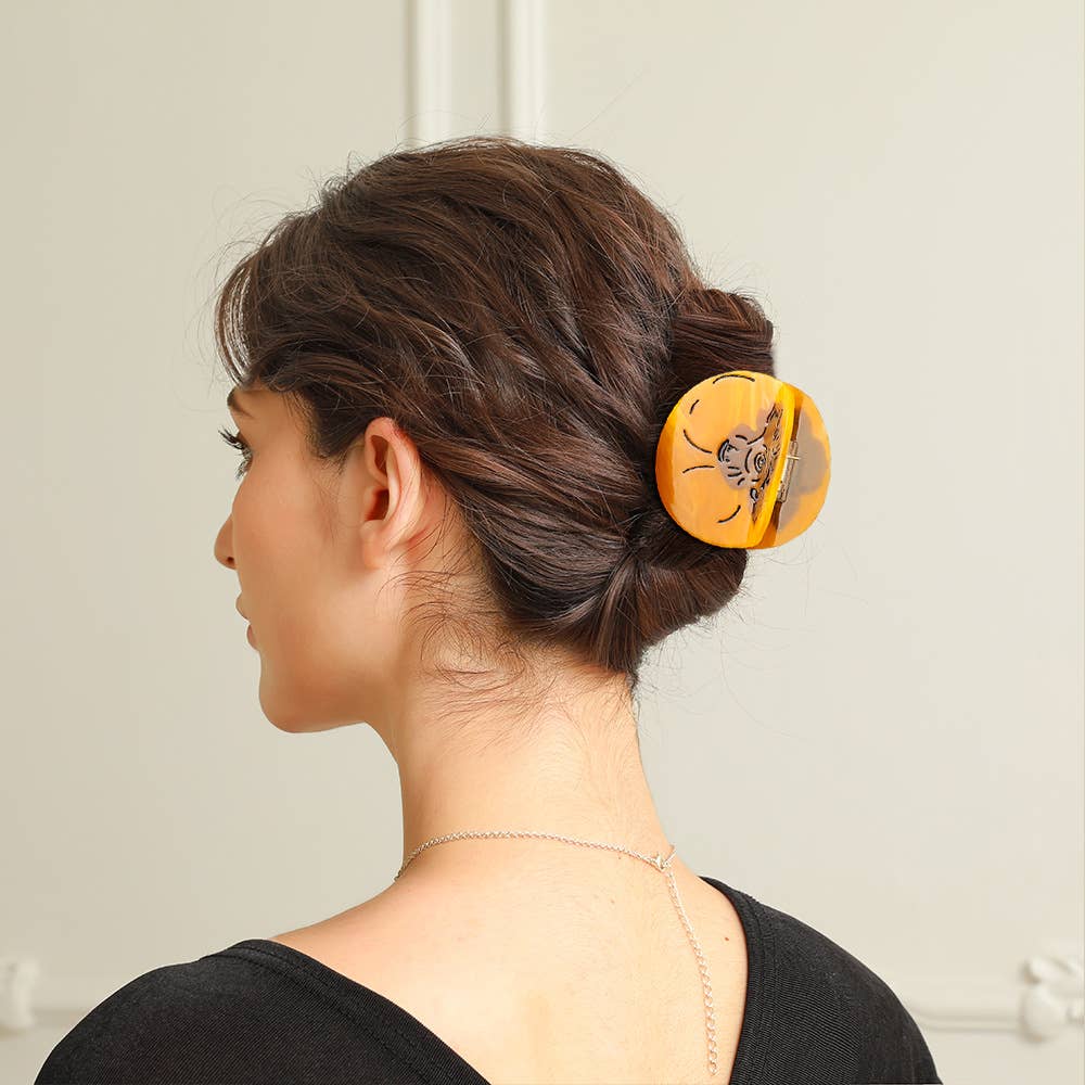 SOMETHING MINTY - Wholesale Hair Clip - Women's - Persimmon Fruit Hair Claw Clip1