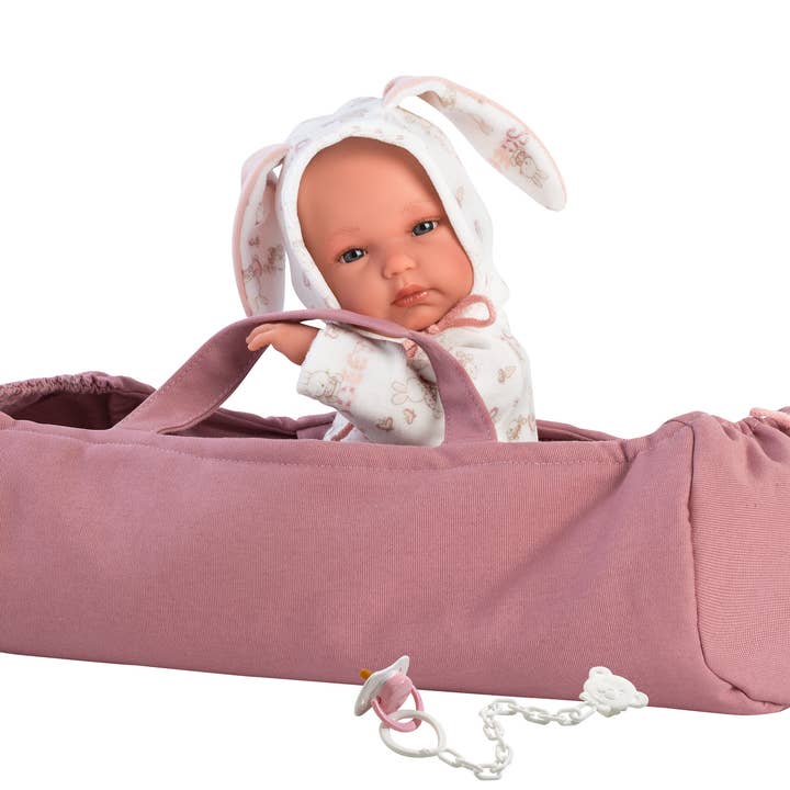 Llorens - Wholesale Doll - Kids - 13.8" Anatomically-Correct Baby Doll Anna with Carrycot2