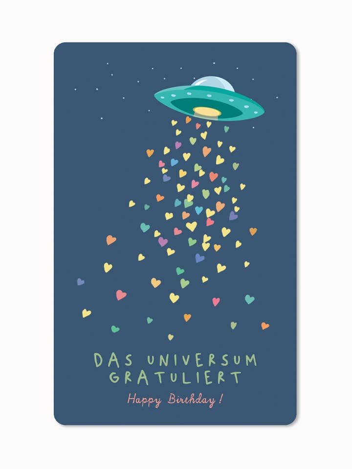 Lunacard Postcard *Universe Birthday for wholesale by chic.mic