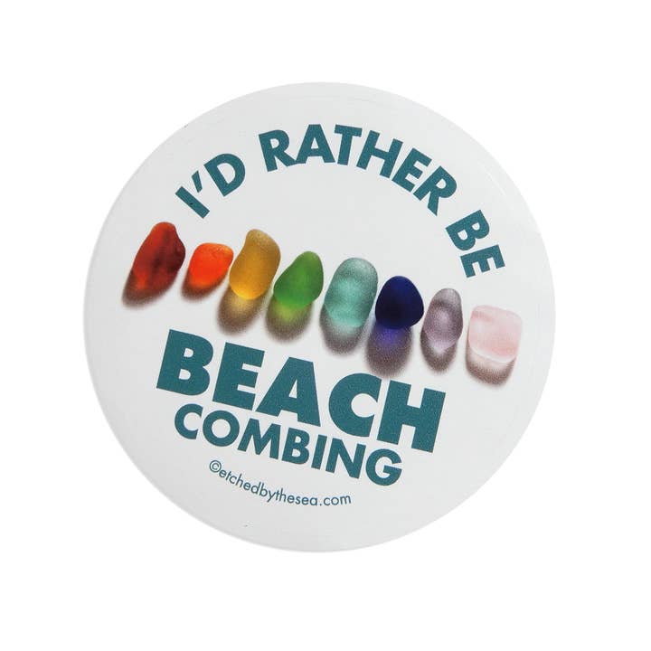 Etched by the Sea, Inc. - Wholesale Sticker - I'd Rather Be Beachcombing Nuggets Bumper Sticker