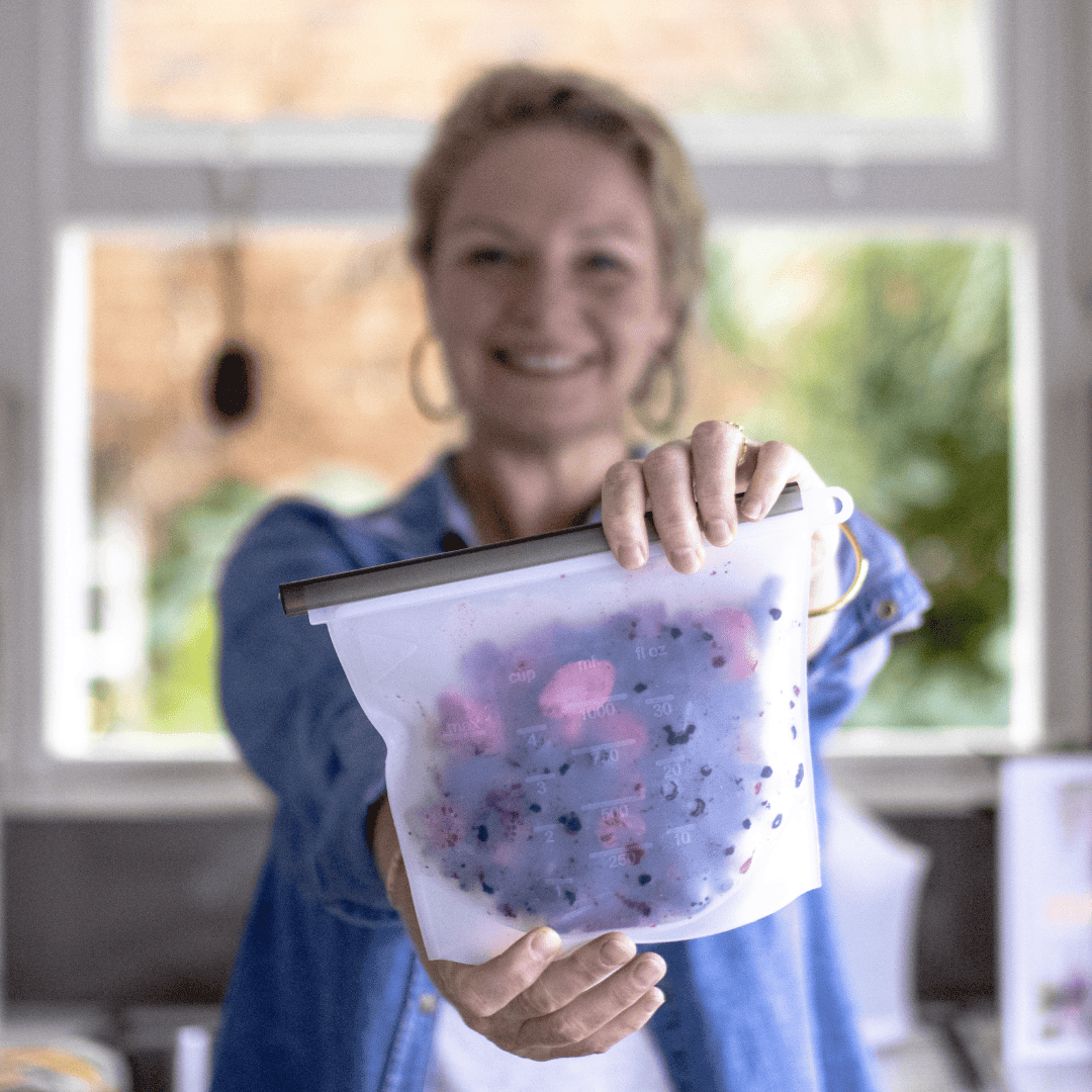 Us and The Earth - Vendita all'ingrosso Involucro/sacchetto per alimenti - Sacchetto richiudibile in silicone riutilizzabile 1000ml | Sacchetto per congelatore4