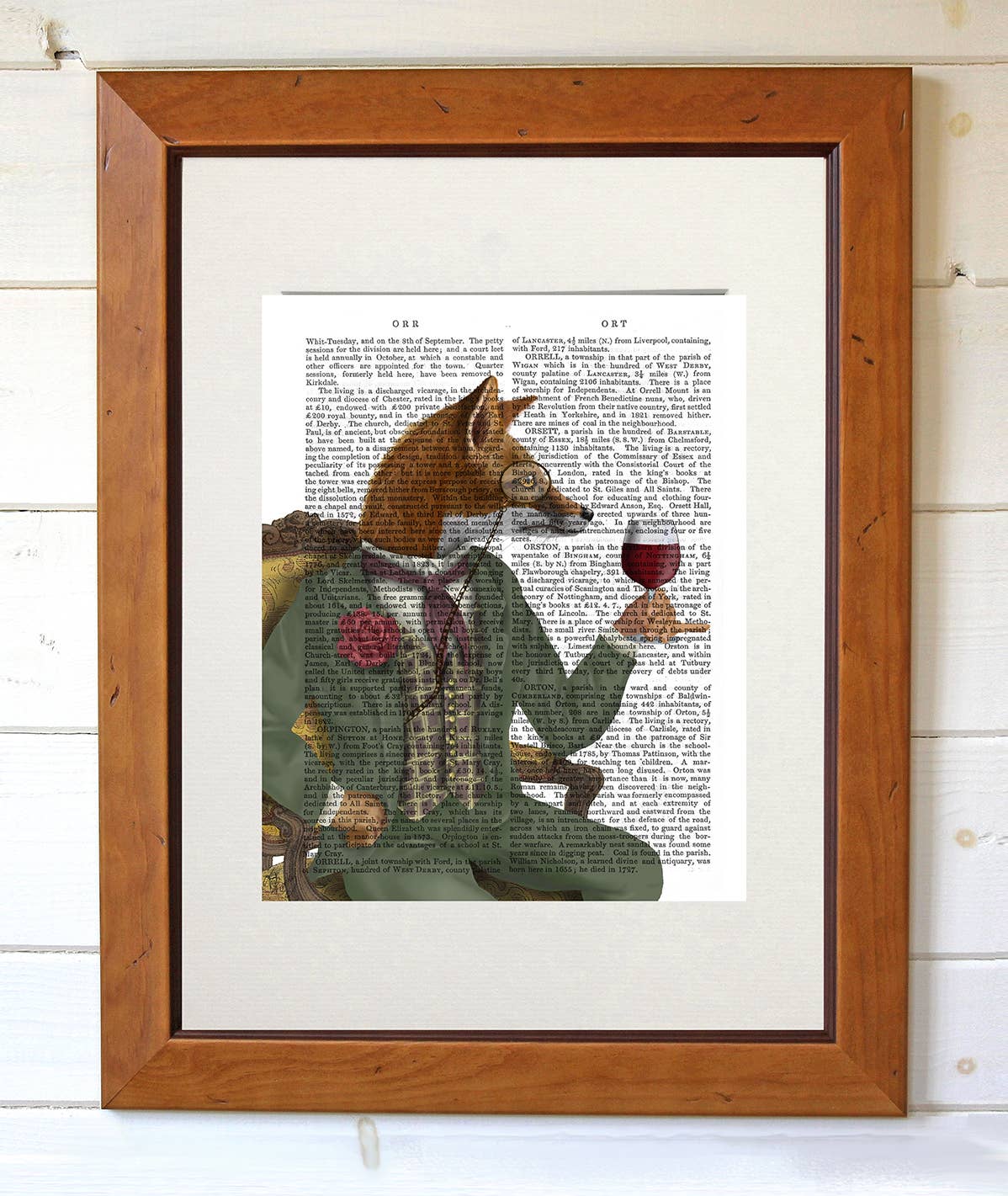 FabFunky Ltd - Wholesale Art Print - Wine Taster Fox Portrait Book Print / Art Print / Wall Art2