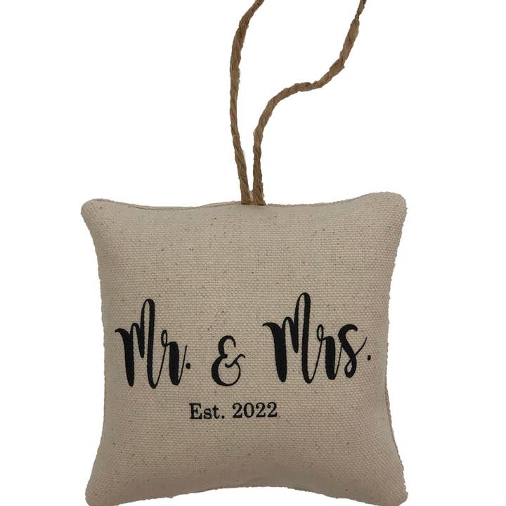 Décoration de Noël Mr & Mrs Est. Année pour la vente par Poppiejanes