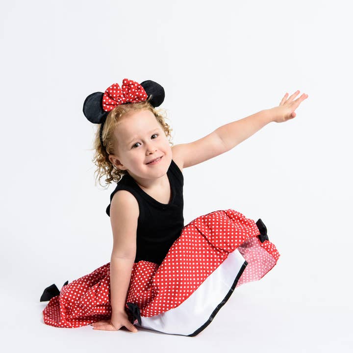 Lets dress up - Venta al por mayor Disfraz - Niños - Set de Minnie Mouse: falda tutú y diadema