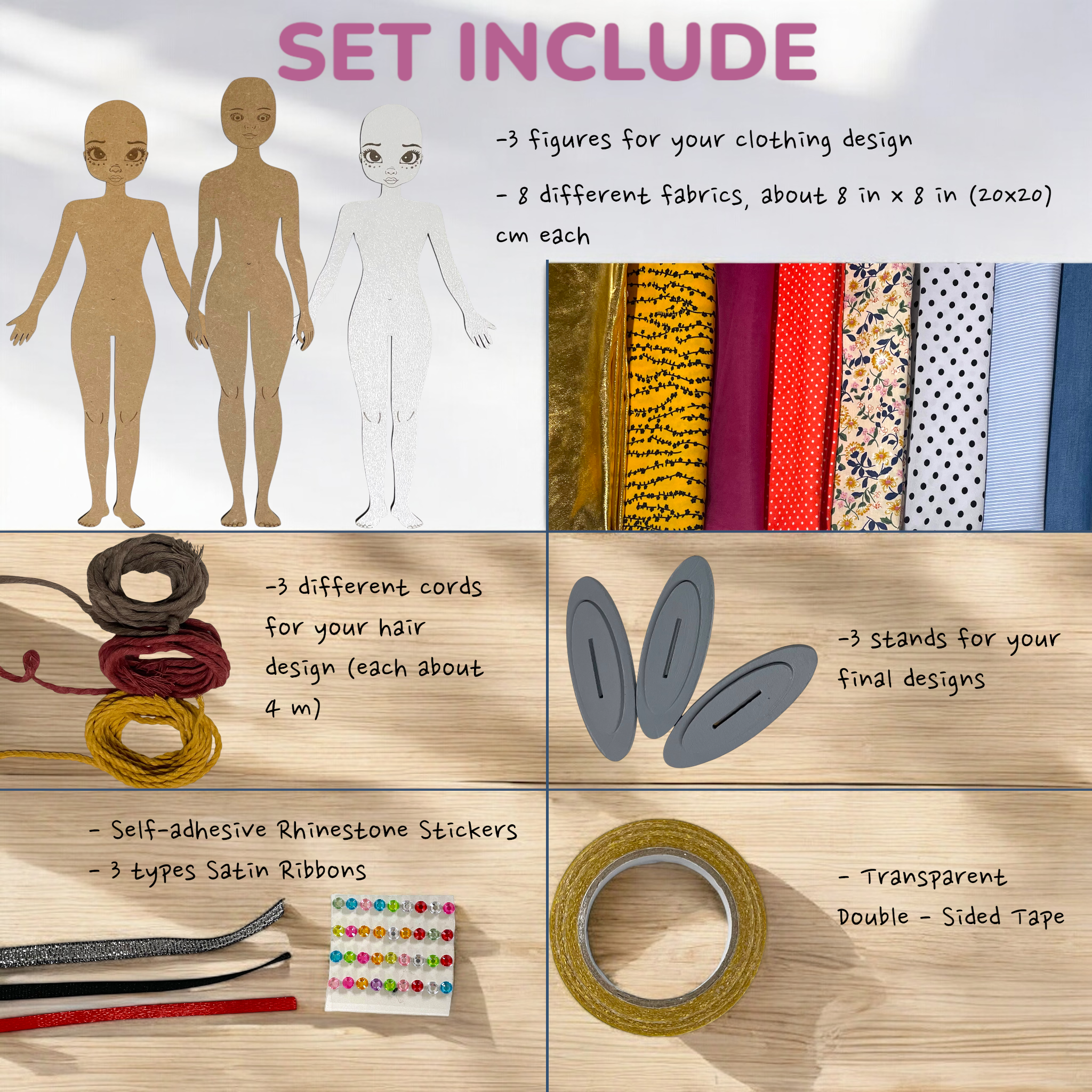 MB Cordas - Wholesale DIY Craft Kit - Fashion Designer Kit Doll Dressmaking Workshop Parties Craft1