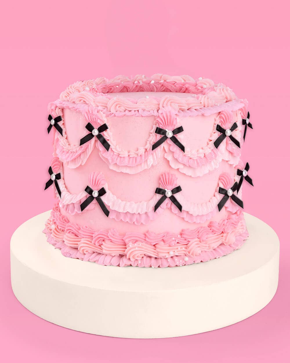 xo, Fetti - Wholesale Cake/Cupcake Topper - Bow Cake Toppers - 12 black + pearl cake toppers1