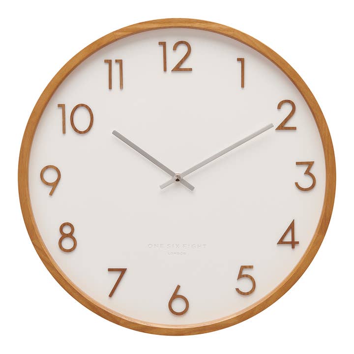 One Six Eight London by PS Home and Living - Wholesale Wall clock - Scarlett White 35cm Silent Wall Clock2