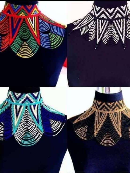 4 choker pärlhalsband masaai maasai Masai handgjord halsband för wholesale av Delight merchants